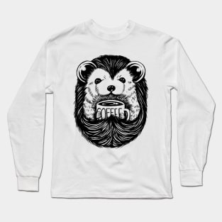 Hedgehog coffee 2 Long Sleeve T-Shirt